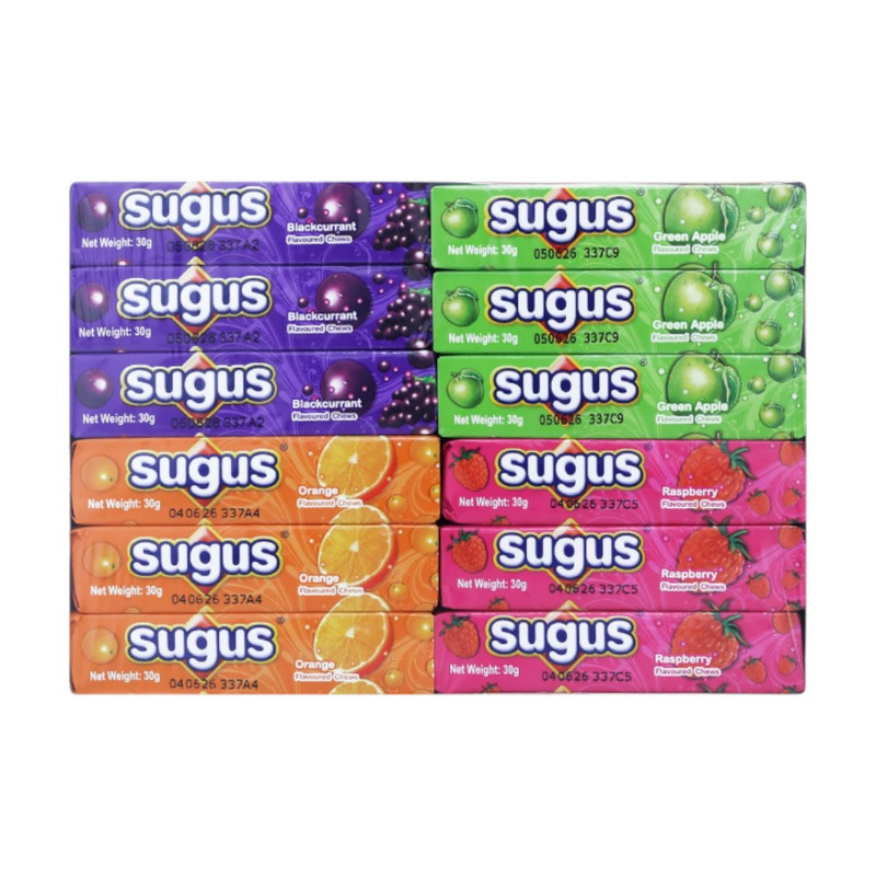 Sugus ซูกัสลูกอมรสผลไม้รวม ชนิดแท่ง 360 กรัม