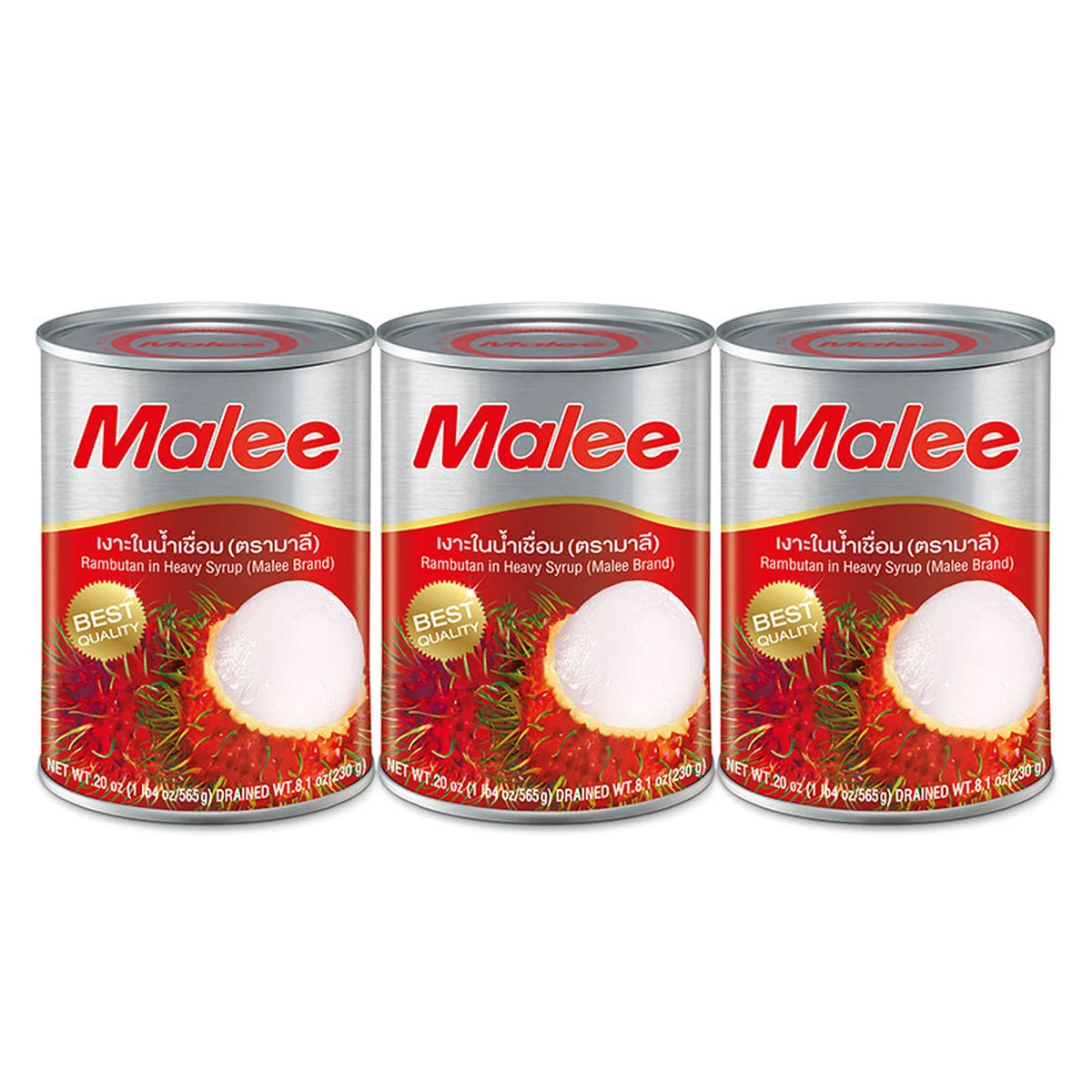 MALEE Rambutan in Syrup 20 oz x 3