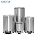 Thumbnail 3 of Round Stainless Soft-Close Bin 5L Metalic Silver - CHINTER F-0332