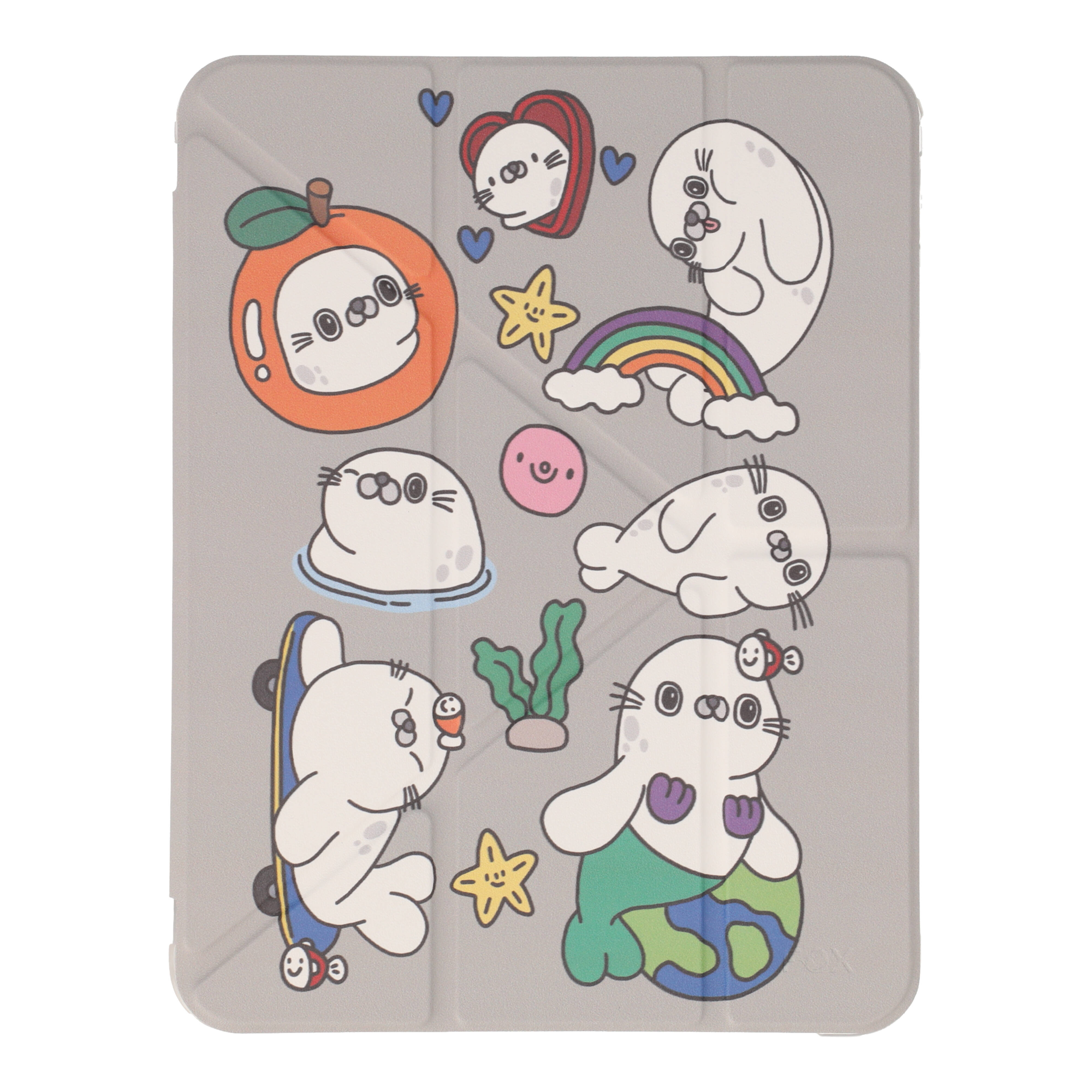 FOX Casing for iPad Gen 10th/11th 2025 Y Model Seal Around The World Grey