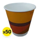 Thumbnail 1 of เอโร่ ถ้วยกระดาษ 2 ชั้น พิมพ์ลาย 9 ออนซ์ x 50