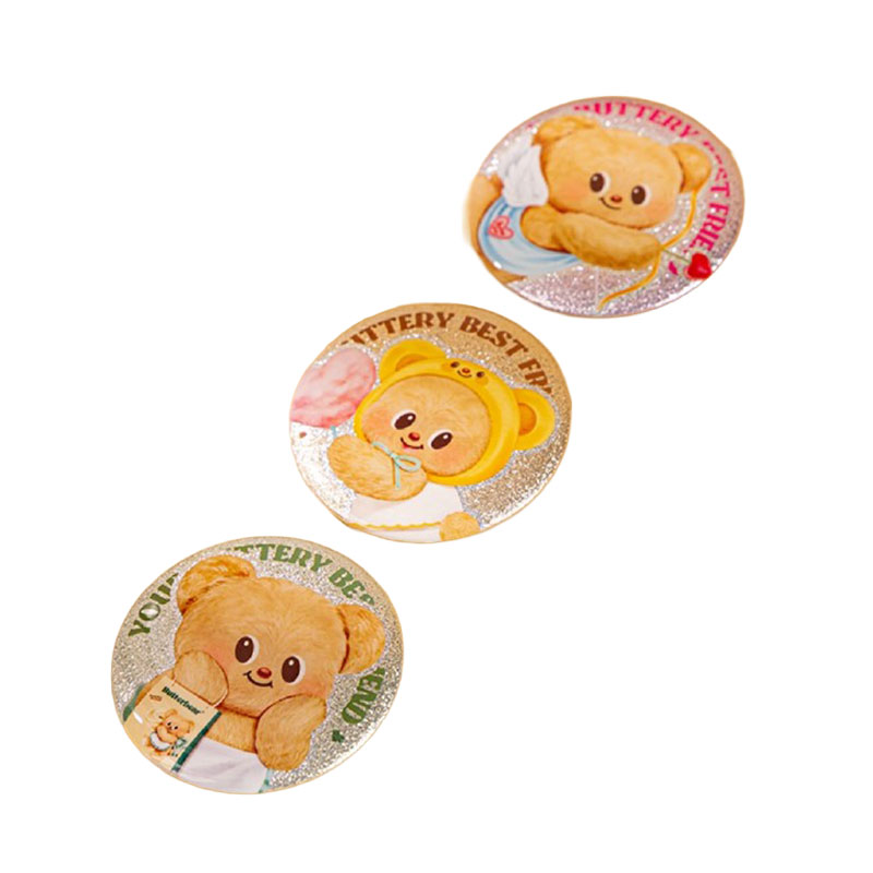 Butter Bear Blind Box Pin Badge Model HY820 Pack 12 pcs