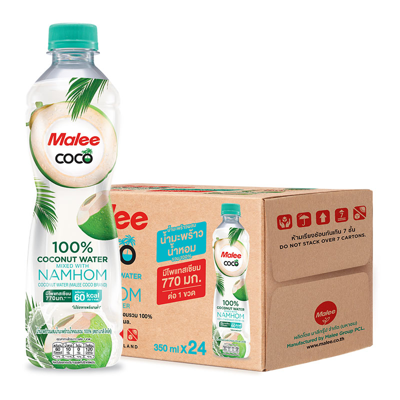 MALEE Coco 100% Namhom Coconut Water 350 ml x 24