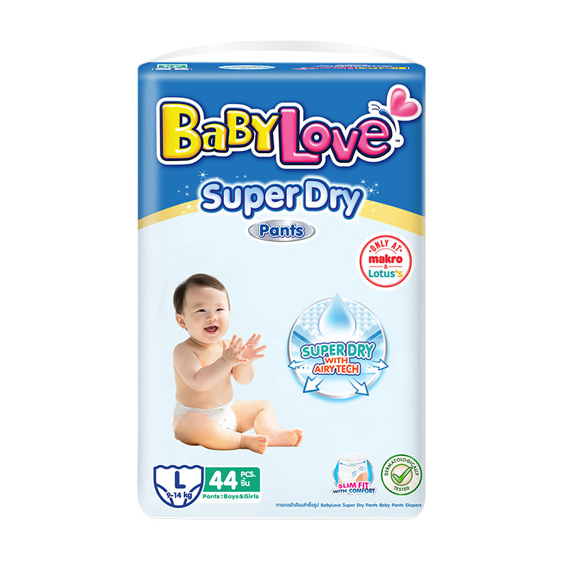 BABYLOVE Pants Diapers Super Dry Size L 44 pcs