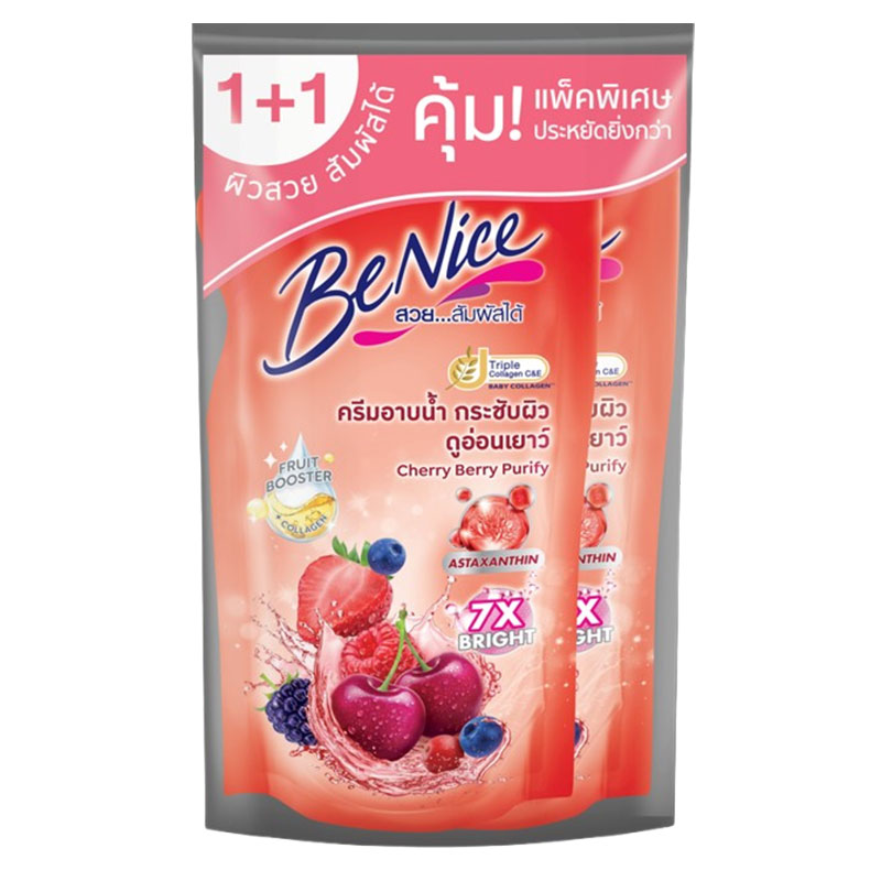 BENICE Shower Cream Red Refill 400 ml x 1+1