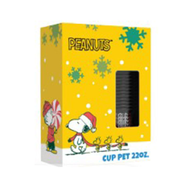 Box Set PET Cup + Sippy Lid Licensed Design 22 oz x 25
