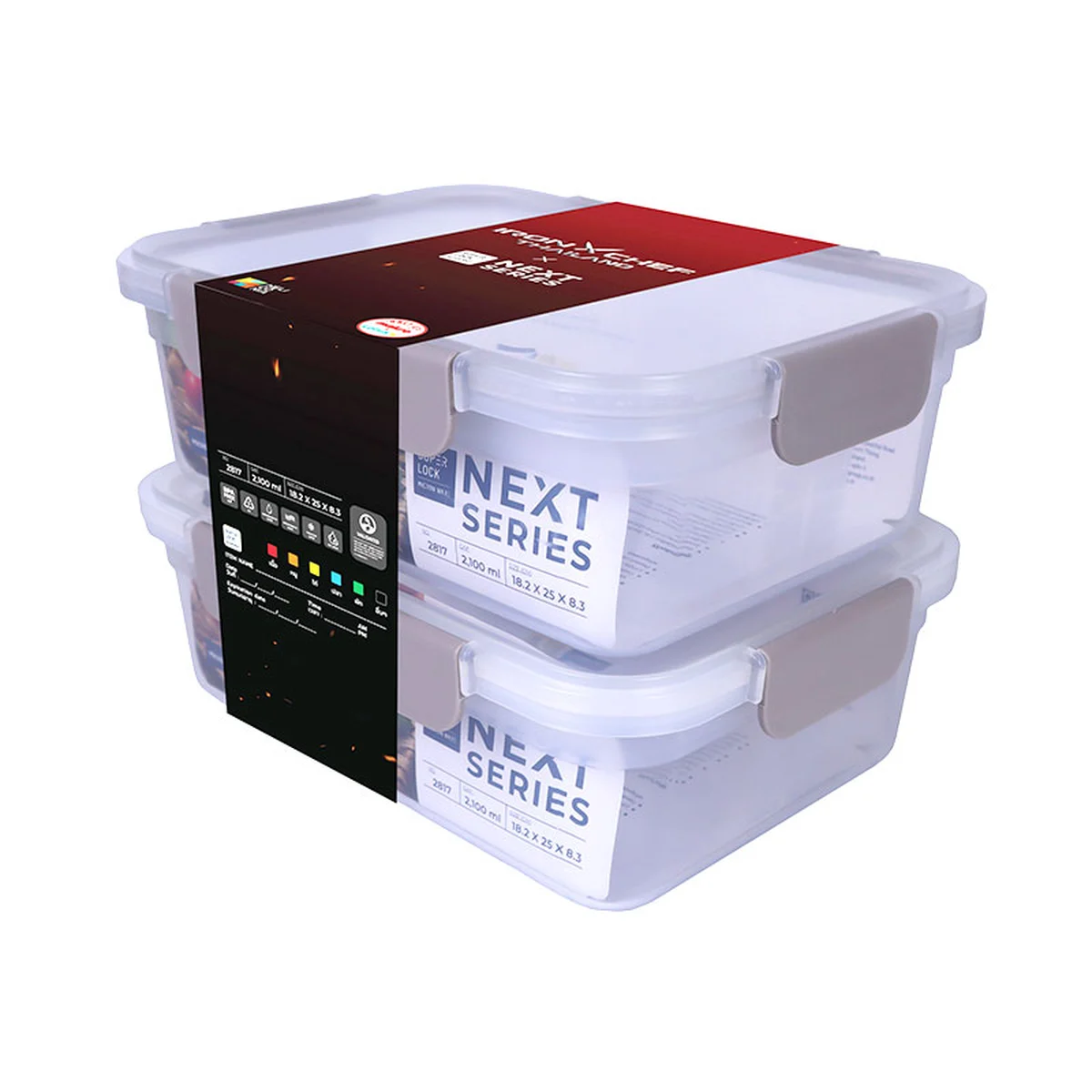  IRONCHEF X SUPER LOCK Food Saver Box 2.1 l Model 2817 x 2