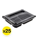 Thumbnail 2 of อีพีพี ถาดอาหาร 4 ช่อง พร้อมฝา 25 ชุด