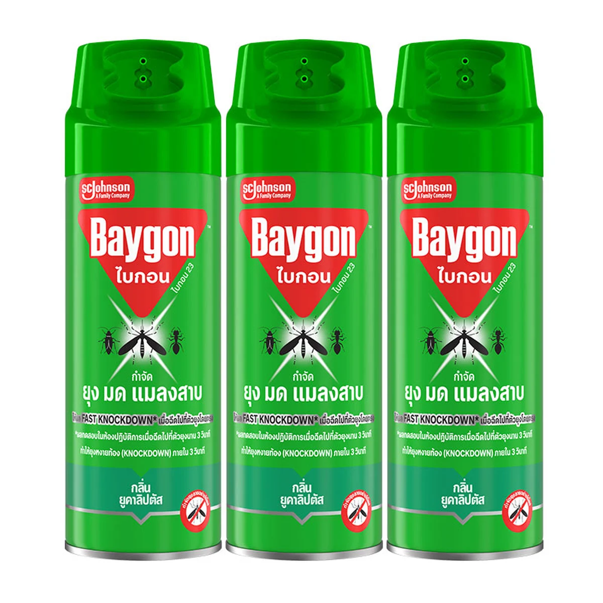 BAYGON Multi Killer Spray Ucaliptus 250 ml x 3
