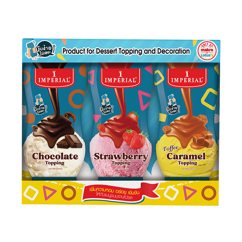 IMPERIAL Dessert Topping Assorted Flavor 310 ml x 3