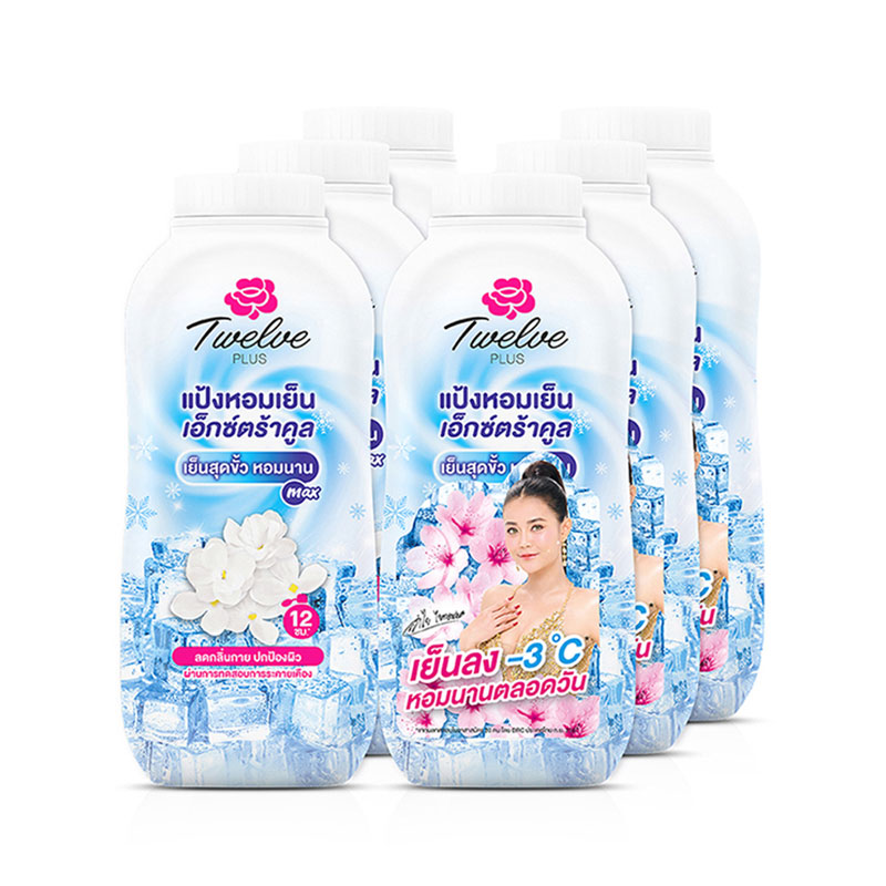TWELVE PLUS Extra Cool Cooling Powder 140 g x 5+1