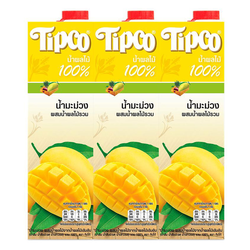 TIPCO 100% Mango Juice 1 l x 3