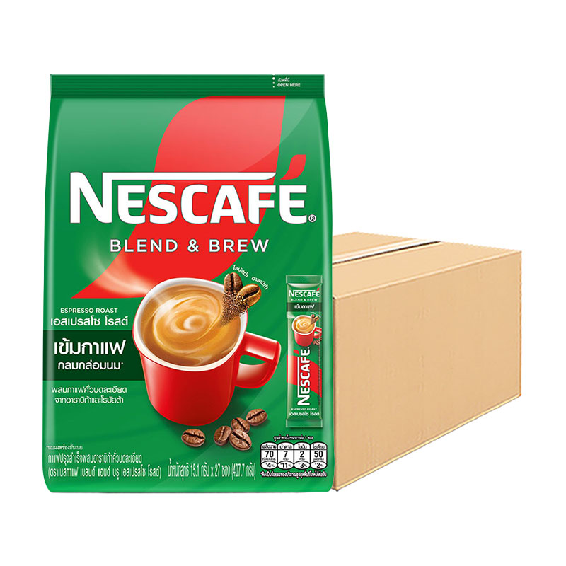 NESCAFE Blend & Brew Instant Coffee 15.1 g 27 sachets x 24