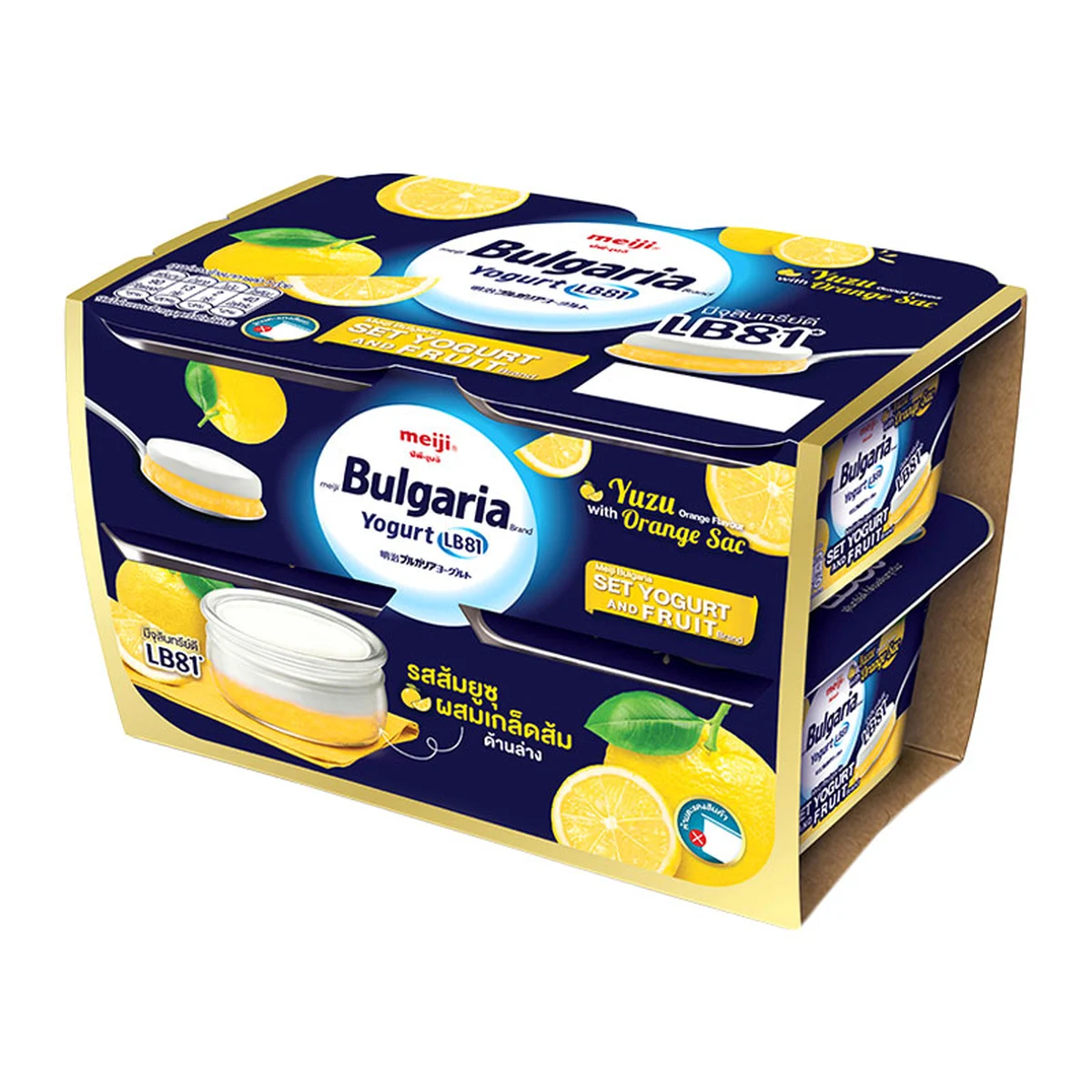 MEIJI Bulgaria Yogurt Yuzu Orange 110 g x 4