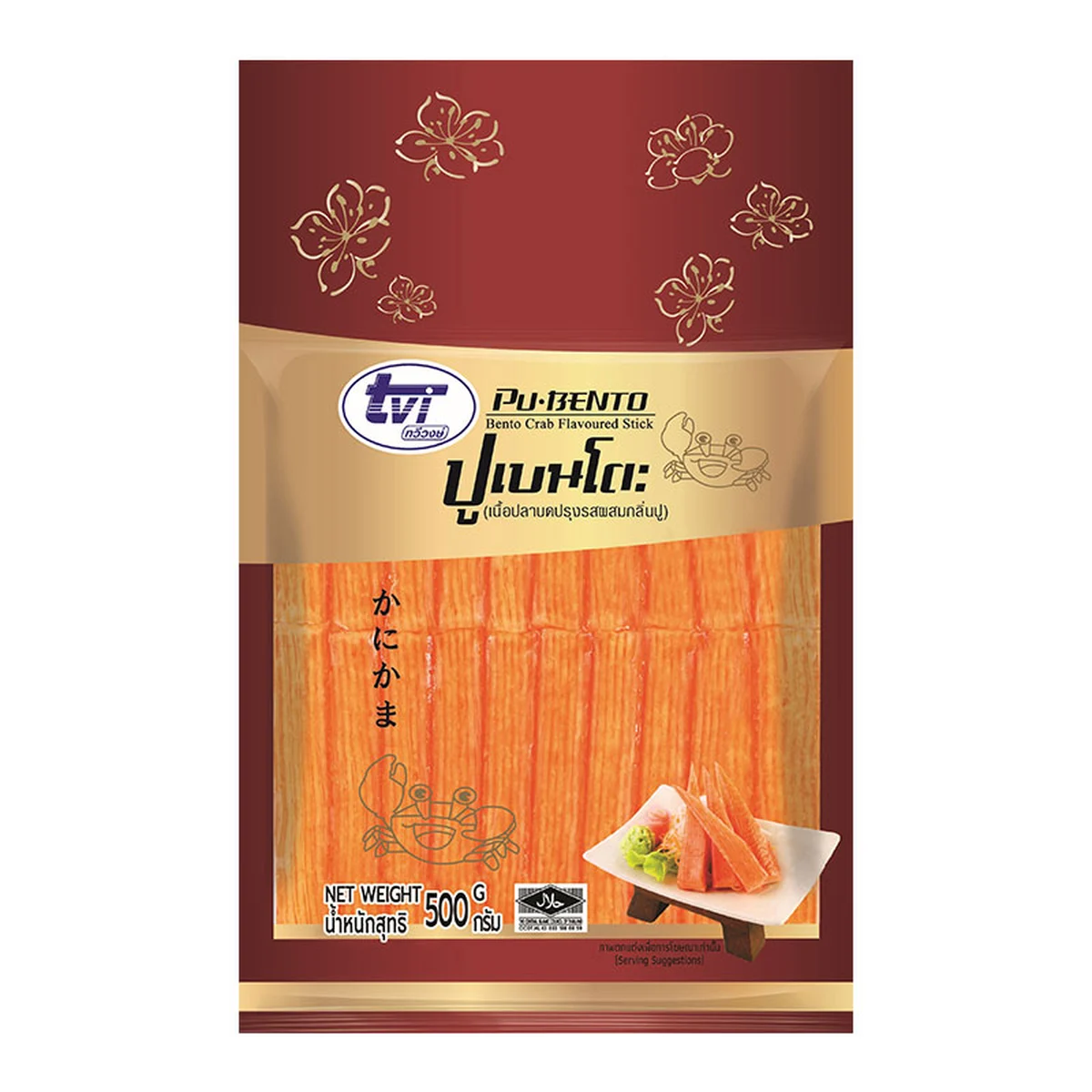 ทวีวงษ์ ปูอัดเบนโตะแช่แข็ง 500 ก.