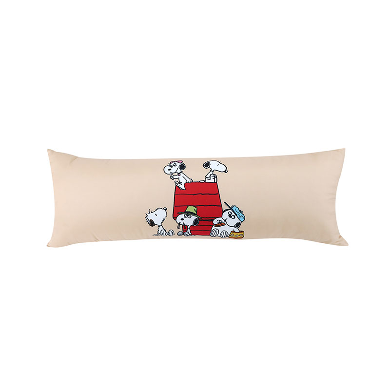 MOMENTO Snoopy Body Pillow 14x40" Beige