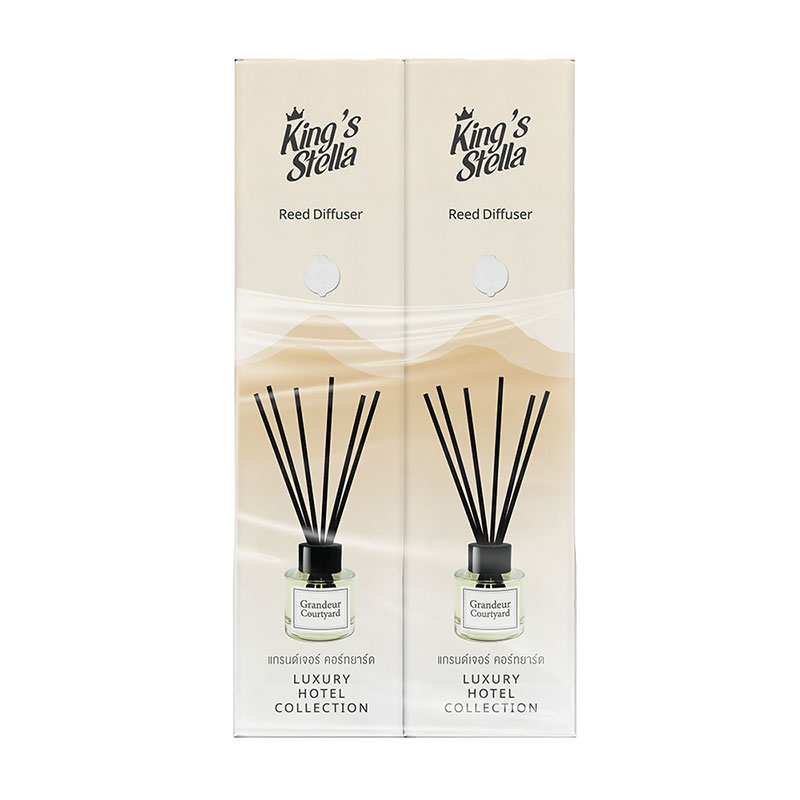 KING'S STELLA Hotel Reed Diffuser Grandeur Courtyard 50ml.  1 box X 2