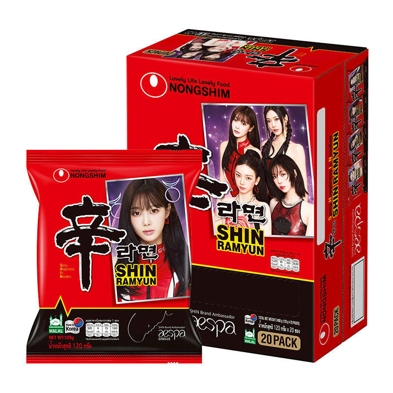 NONGSHIM SHIN RAMYUN NOODLE SOUP 120 G X 20
