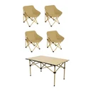 Thumbnail 1 of #MT ชุดโต๊ะเก้าอี้ 5ชิ้น สีน้ำตาล