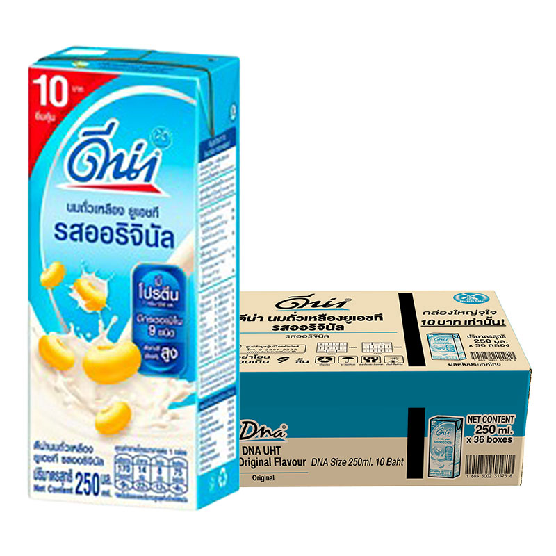 DNA UHT Soy Milk Original 250 ml x 36