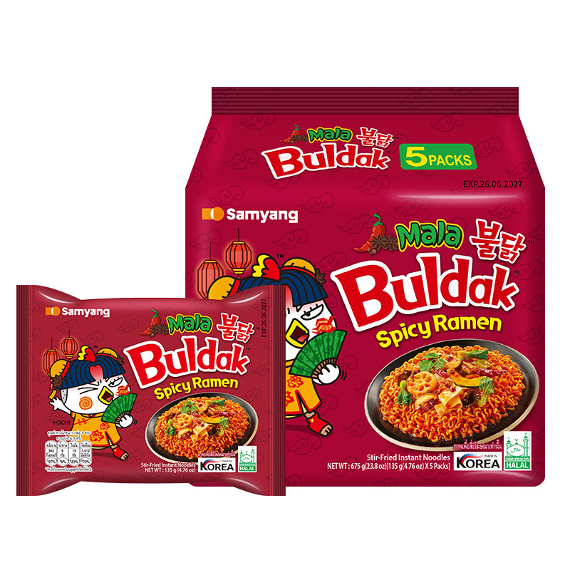 SAMYANG Buldak Ramen Mala 135 g 5 pcs