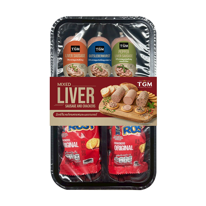 TGM Mixed Liver Sausage And Crackers 189 g