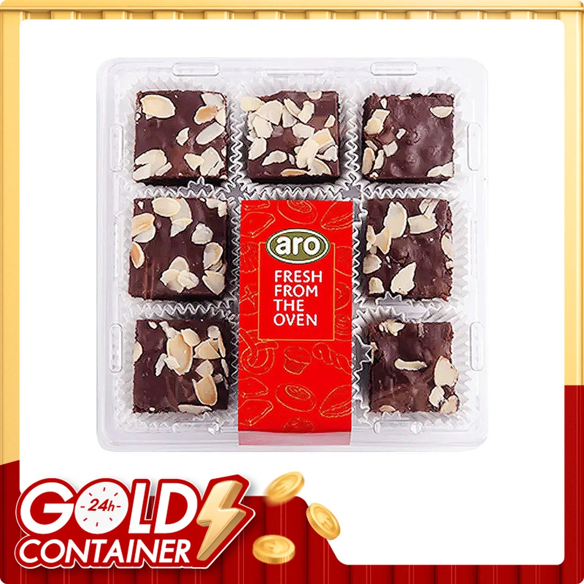 ARO GOLD Brownie Almond 20 g x 9