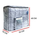 Thumbnail 5 of โมเมนโต ผ้าปูที่นอนเสมือนคอตตอนลายตาราง สีเทา 6 ฟุต+ผ้านวม