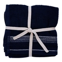 Thumbnail 4 of เอโร่ ผ้าขนหนู 13x13 นิ้ว นํ้าเงินเข้ม 3 ผืน