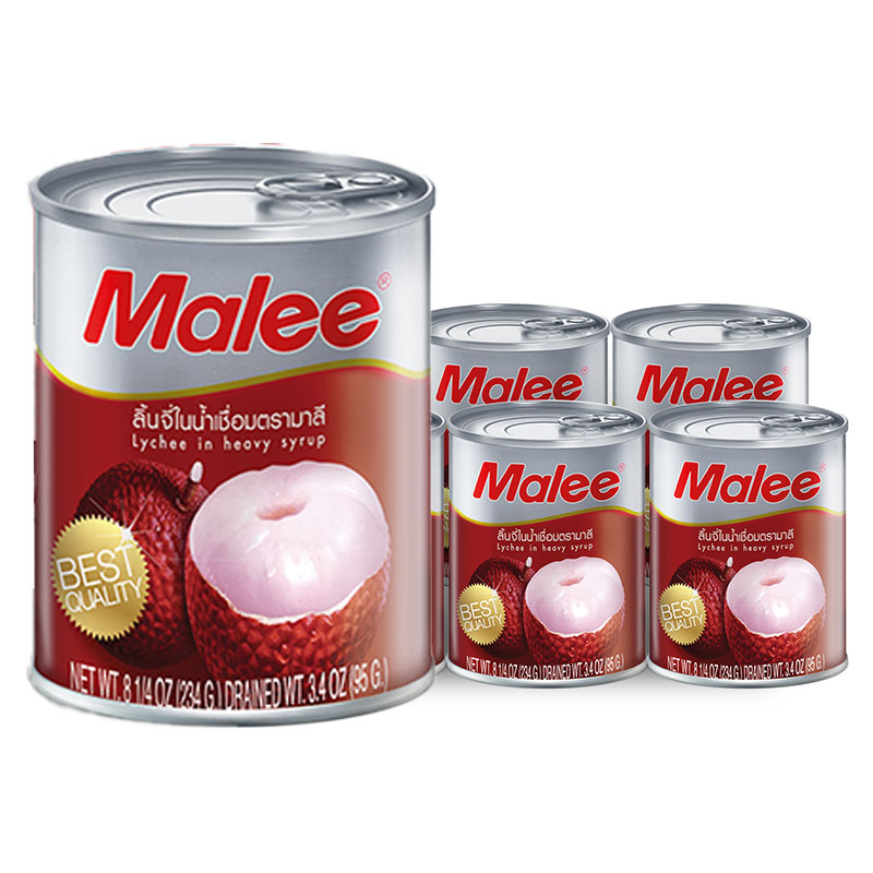 MALEE Lychee in Heavy Syrup 8.25 oz x 6