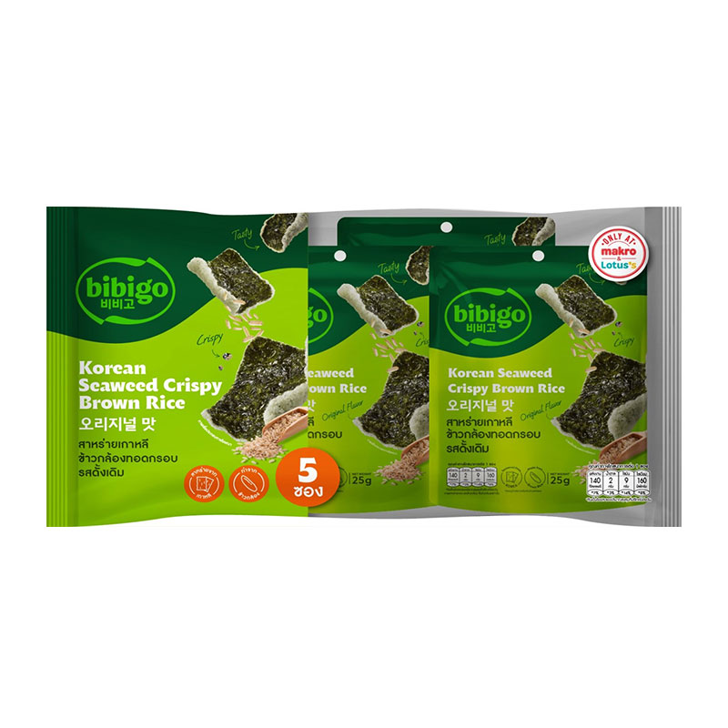 BIBIGO Seaweed Crispy Brown Rice Original 125 g