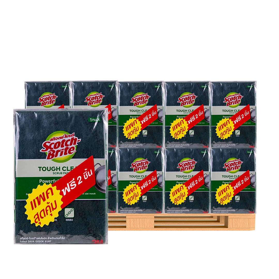 SCOTCH-BRITE Scrub Pad 6x9" Green 10 pcs(1 pallet)