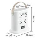 Thumbnail 2 of BLL Plug Tower 7 Socket 1 Switch + USB1C Model B23