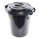 Thumbnail 3 of Bucket+Lid Black 44 l
