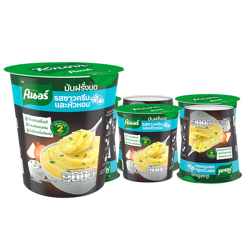 KNORR Mashed Potato Sour Cream and Onion Flavor 26 g x 6