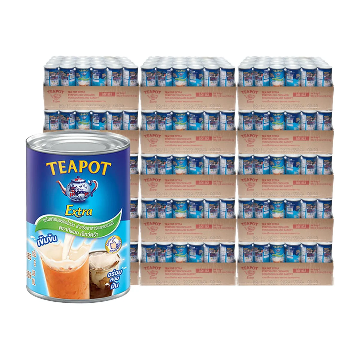 ทีพอท เอ็กซ์ตร้า ครีมเทียมพร่องไขมัน 385 ก.  48 กระป๋อง x 20 ลัง