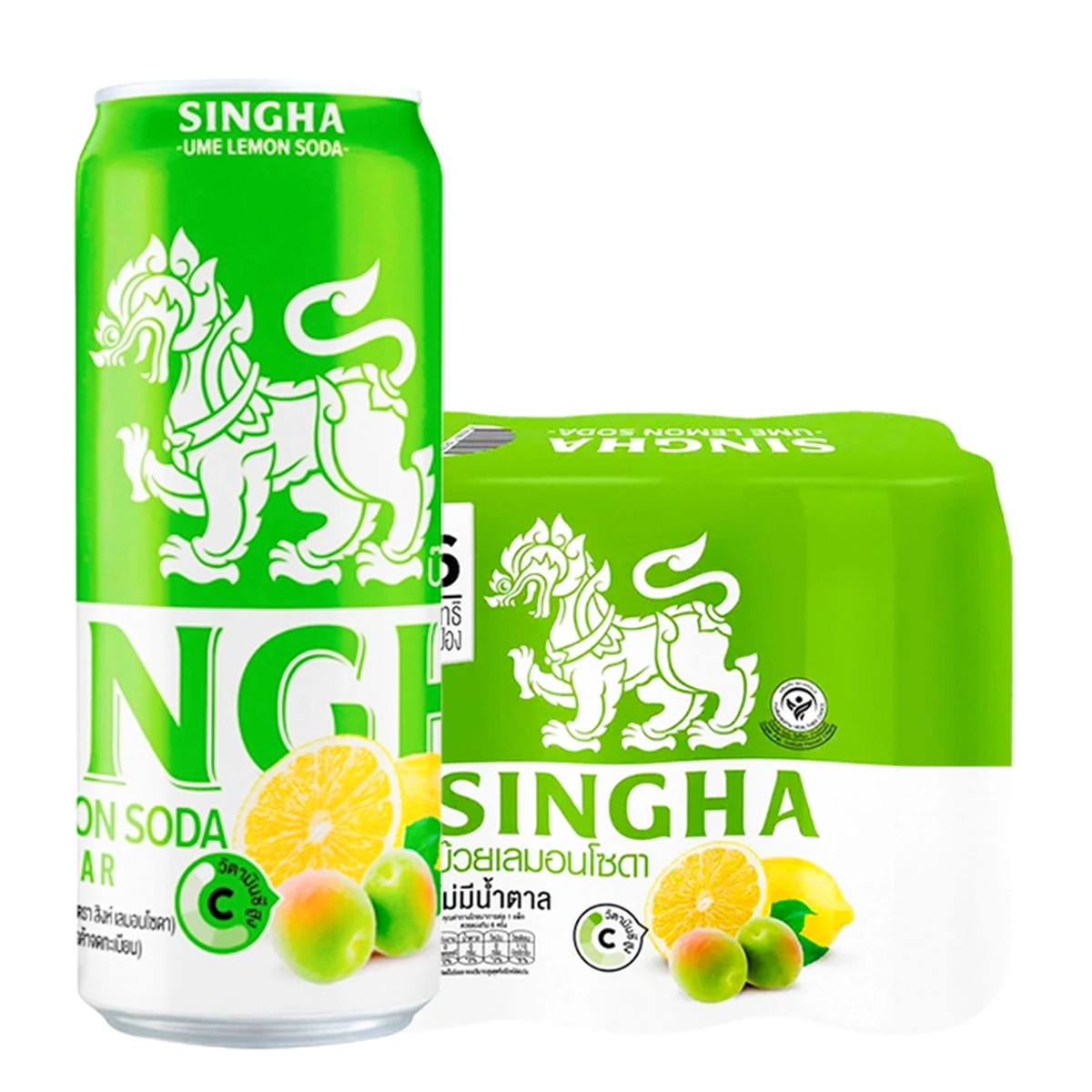 SINGHA Ume lemon soda 330 ml x 6
