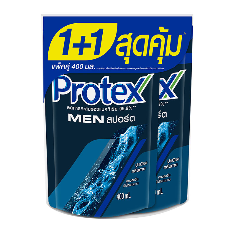 PROTEX LIQUID SOAP MEN Sports refill 400 ml X 2