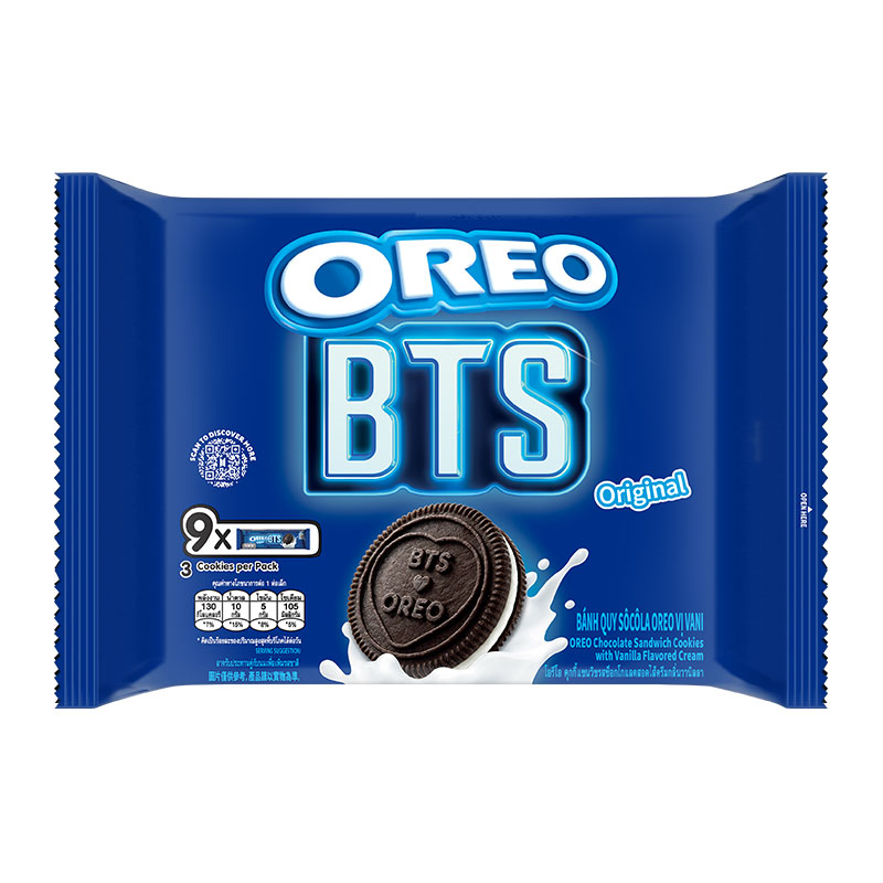 OREO BTS Sandwich Cookies Vanilla 26.25 g x 9