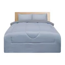 Thumbnail 3 of โมเมนโตผ้าปูไมโครเทา 5 ฟุต+ผ้านวม