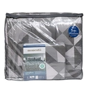 Thumbnail 4 of โมเมนโต ผ้าปูเสมือนคอตตอน+ผ้านวม สีเทา 5 ฟุต