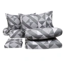 Thumbnail 3 of โมเมนโต ผ้าปูเสมือนคอตตอน+ผ้านวม สีเทา 5 ฟุต