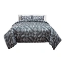 Thumbnail 1 of โมเมนโต ผ้าปูเสมือนคอตตอน+ผ้านวม สีเทา 5 ฟุต