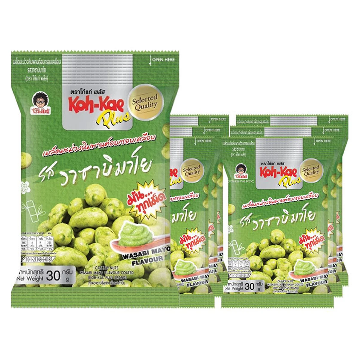 โก๋แก่ มะม่วงหิมพานวาซาบิมาโย 30 ก. x 6