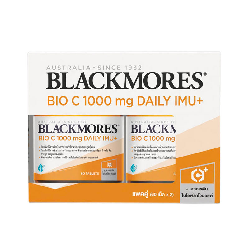 BLACKMORES Supplement Bio C 1000 mg Daily IMU+ 60 tablets x 2