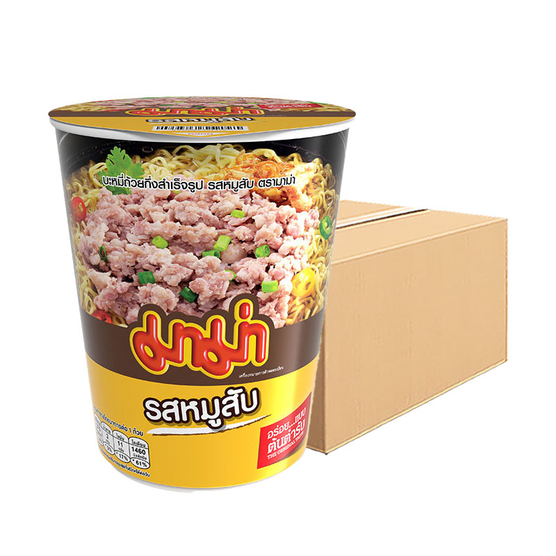 MAMA Cup Instant Noodles Minced Pork 60 g x 72