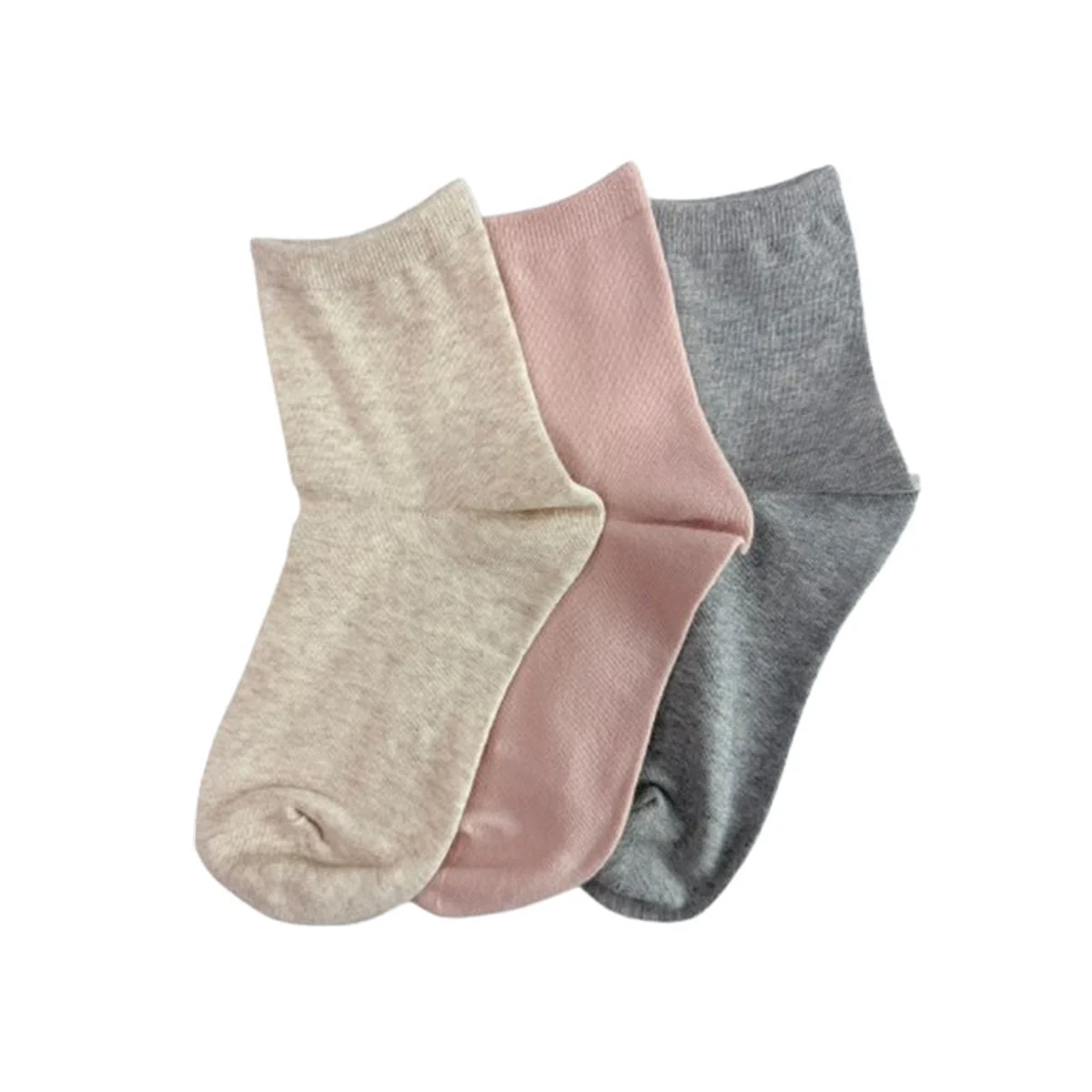 แอล ถุงเท้าแคชชวล ผู้หญิง ฟรีไซส์ แพ็ค 3 คู่ คละสี