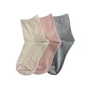 Thumbnail 1 of แอล ถุงเท้าแคชชวล ผู้หญิง ฟรีไซส์ แพ็ค 3 คู่ คละสี