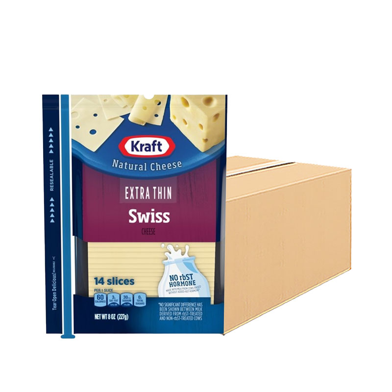 KRAFT Slice Swiss 220 g x 10