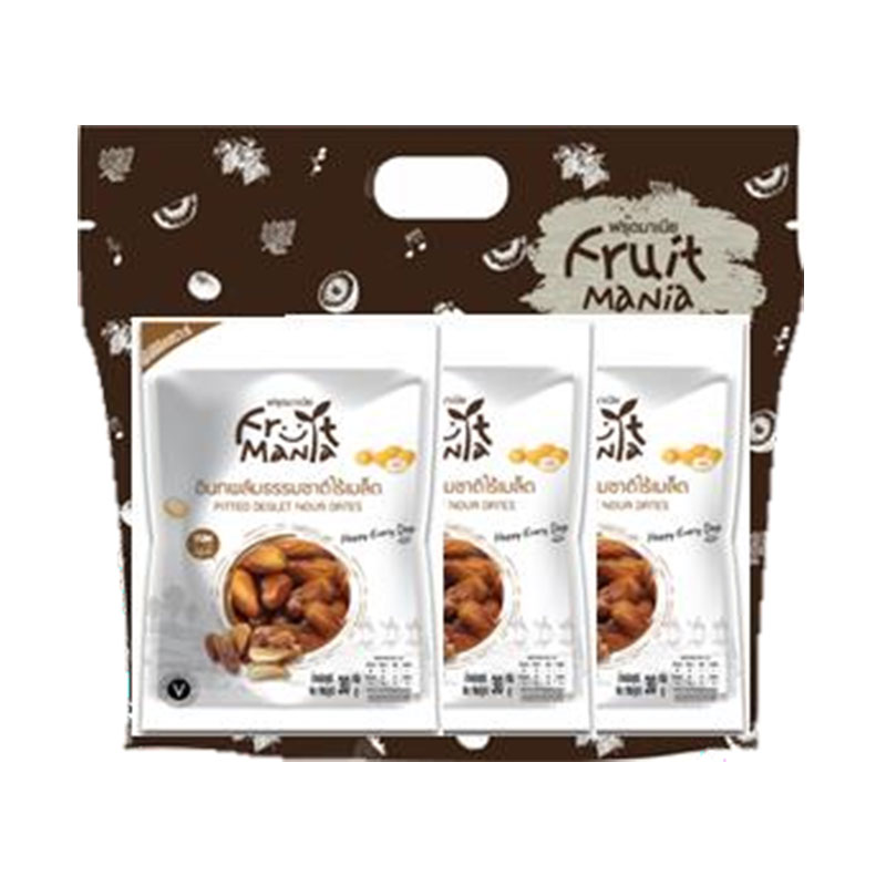 FRUIT MANIA Pitted Deglet Nour Dates 120 g x 3